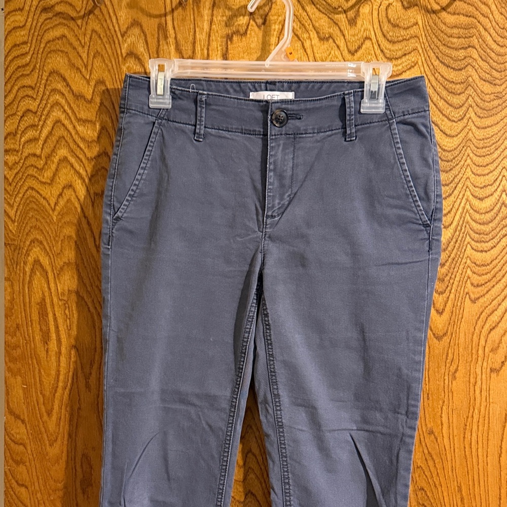 LOFT Gray Women's Midrise Pants - 0P